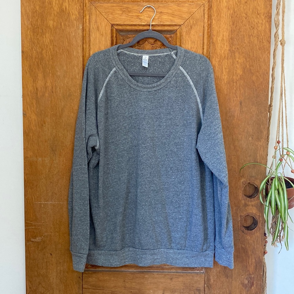 Alternative Apparel sweatshirt crewneck unisex size 3xl gray some pilling